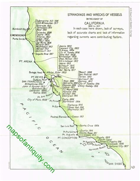 Exploring Historic Shipwrecks Along California's Redwood Coast | The - California Shipwreck Map ...