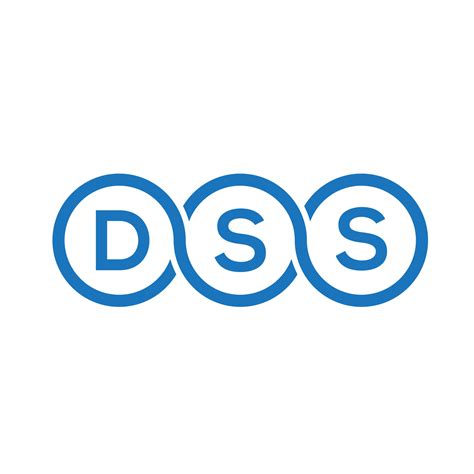 DSS letter logo design on black background.DSS creative initials letter logo concept.DSS vector ...