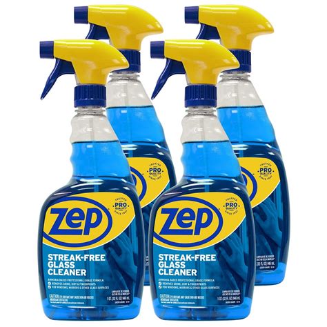 Zep Streak-Free Glass Cleaner 32 Ounce ZU112032 (Case of 4) - Walmart.com