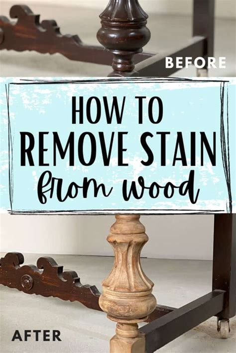 How to Remove Wood Stain