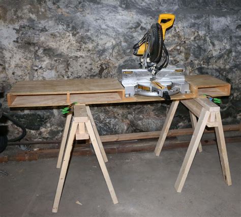 How to make a portable miter saw table - Jeff's DIY Projects