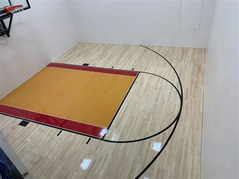 Custom Residential Basketball Court Flooring Installation E_M Custom Flooring & Installations