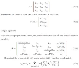 calculate inertia matrix by robotics toolbox