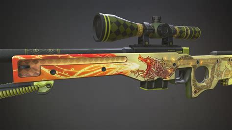 AWP Dragon Lore, Tolga Balek on ArtStation at https://www.artstation.com/artwork/olbRq | Dragon ...