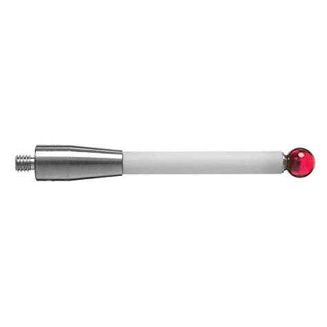 Buy CMM Touch Probe Stylus Ruby Ball Tip Ceramic Shaft Stem M4 Thread Shank M4*D6*L50 Ceramic ...