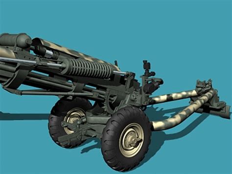 Howitzer M119 3d Model