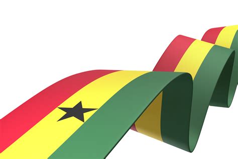 Ghana flag design national independence day banner element transparent ...