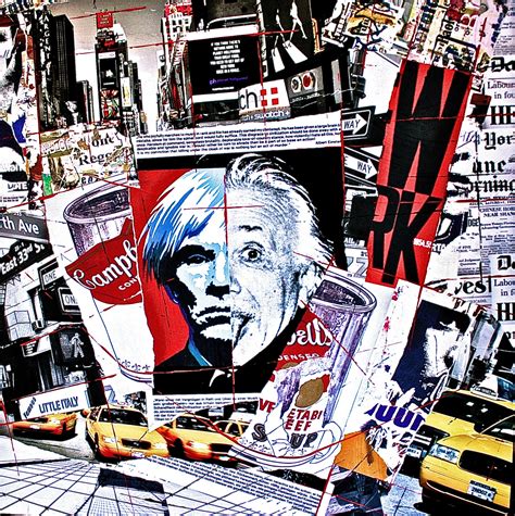 New York, Andy Warhol, Einstein, Street Art, Pop Art, Collage, Jeff Callec