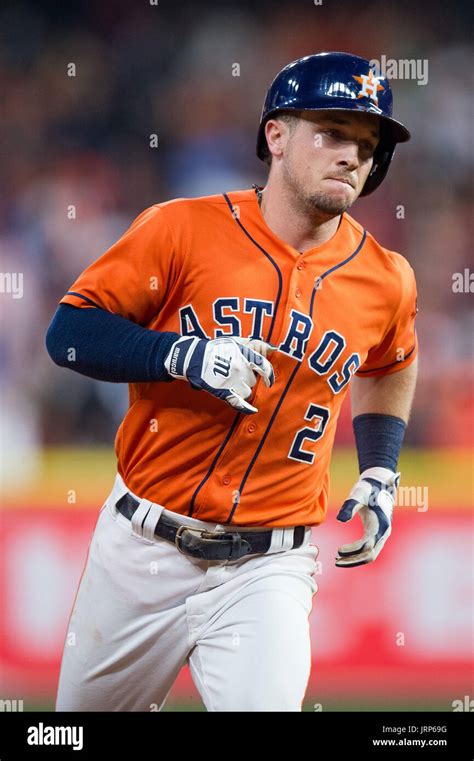 August 4, 2017: Houston Astros Alex Bregman (2) during a Major League ...