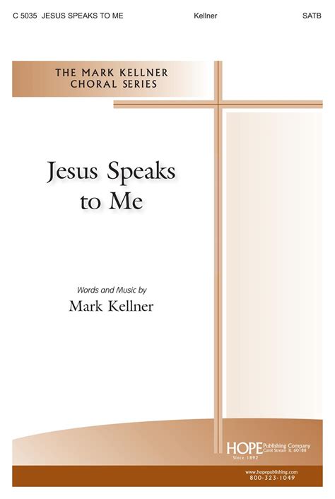 JESUS SPEAKS T-KE-SATB - Hope Publishing Company