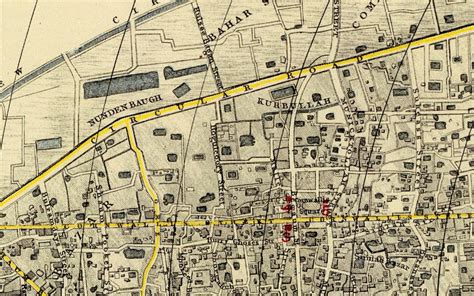 Old Map of Calcutta Old City Plan Old Map Print on Coated - Etsy