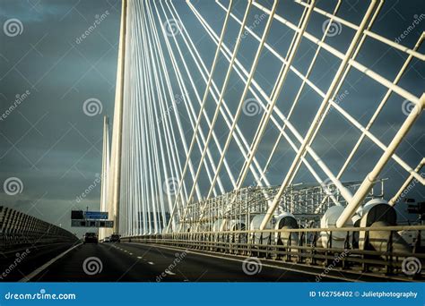 New Queensferry Crossing Bridge Stgructure Editorial Photography - Image of white, iconic: 162756402