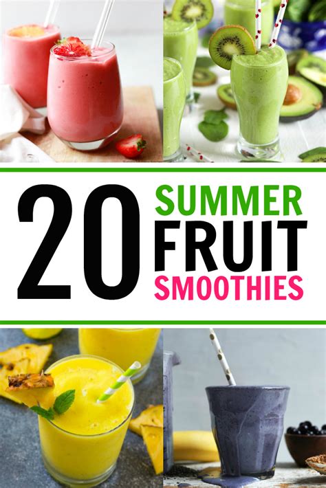 20 Summer Fruit Smoothies to Try - THE SWEETEST DIGS