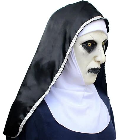 Aliexpress.com : Buy Nun Mask Scared Female Face Wig Celebrations ...