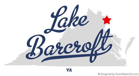 Map of Lake Barcroft, VA, Virginia