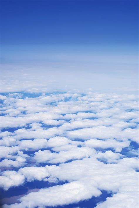 Sky with Clouds from an Altitude of Flight Stock Image - Image of overcast, beautiful: 10635801