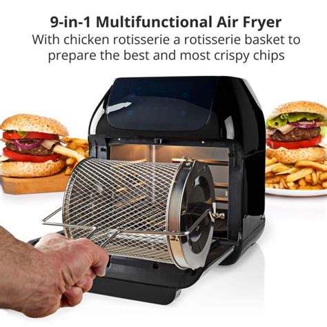 Hot Air Fryer Oven 12L Rotisserie & 9 Pre-Sets | BOXED2ME