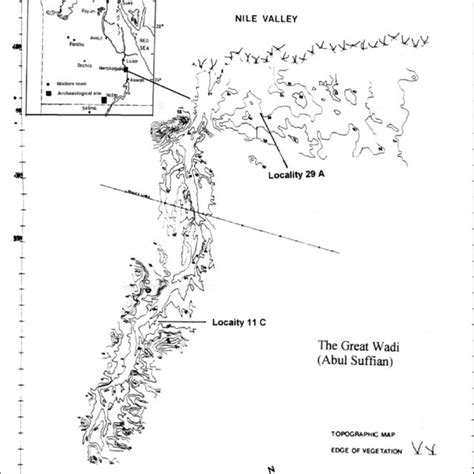 Map of Hierakonpolis concession shows locations HK 29A, HK 11C;... | Download Scientific Diagram