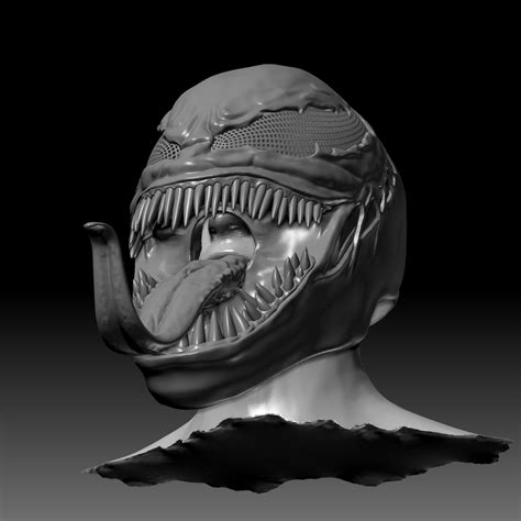 Venom Mask 3D Printable Model 3D model 3D printable | CGTrader