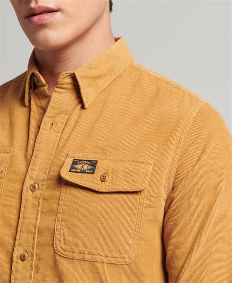 Men's Trailsman Cord Shirt in Yellow | Superdry US