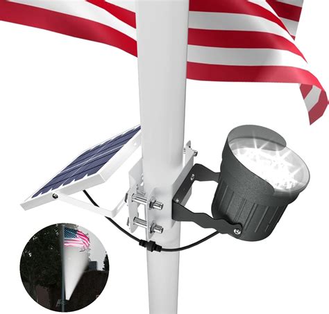 Amazon.com : Solar Flag Pole Light 3in1 Design, Brightest Flag Pole ...