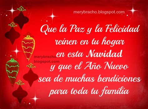 Tarjeta Navidad con Felicidad, Año Nuevo de Bendiciones