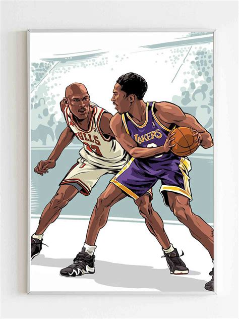 Michael Jordan Vs Kobe Bryant Poster | Nuu Shirtz