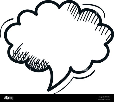 speech bubble message drawing vector illustration design Stock Vector Image & Art - Alamy