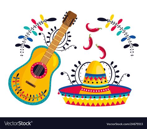 Mexican culture mexico cartoon Royalty Free Vector Image