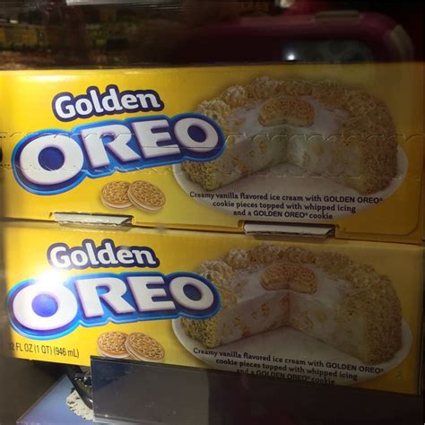 Golden Oreo Ice Cream Cake | Golden oreo, Colourful snack, Flavor ice