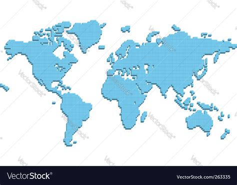 Abstract world map Royalty Free Vector Image - VectorStock