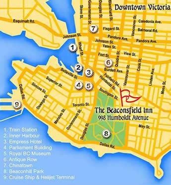 Victoria Maps | Victoria Lodging, Bed and Breakfast, B & B, Luxury ...