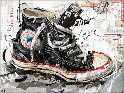 Converse Chuck Taylor All Star Shoe Collage | Dan Gardiner Art