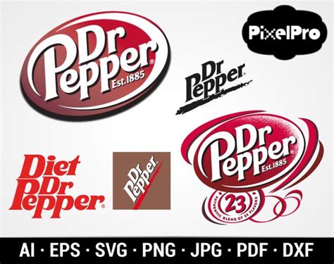 Dr Pepper Logo vector pdf/svg/jpg/svg/eps/png/ai File Dr | Etsy