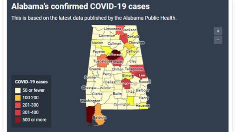 Coronavirus in Alabama: List of reported cases by county | Columbus ...