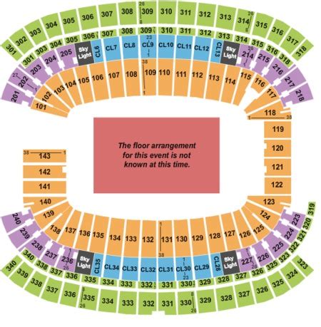 Gillette Stadium Seat Map