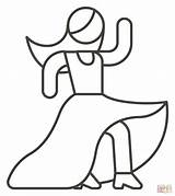 Woman Dancing coloring Page  Free Printable Coloring Pages sketch template
