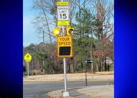 New flashing school zone signs installed around Trussville City Schools ...