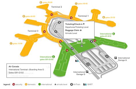 United Airlines Sfo Terminal Map