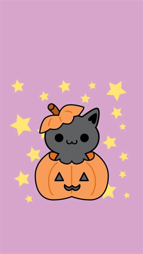 Pin by Liesbeth Van den Wijngaert on Chat | Kawaii halloween, Halloween ...