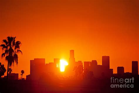 Sunrise over downtown Los Angeles Photograph by Konstantin Sutyagin ...