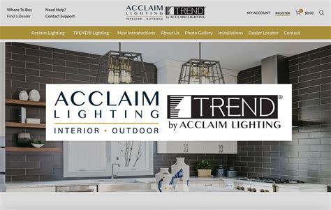 Acclaim Lighting Launches New Website - R&A Marketing - Furniture Advertising Agency