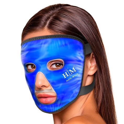 Cooling Face Mask -Halo Mask- Hot or Cold Face Ice Pack for Depuffing ...