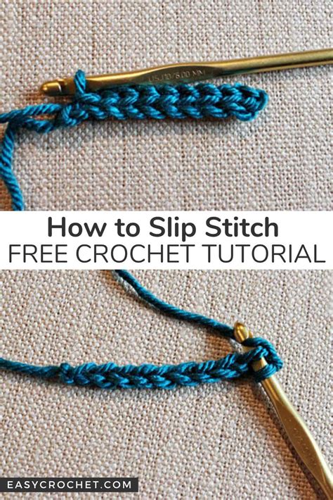 Crochet Slip Stitch (sl st) Tutorial - Easy Crochet