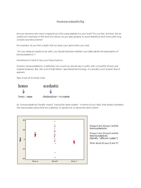 homoscedasticity | Heteroscedasticity | Statistics