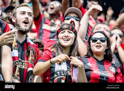 Atlanta, Georgia, USA. 30th Apr, 2017. Atlanta United fans during the MLS soccer game between DC ...