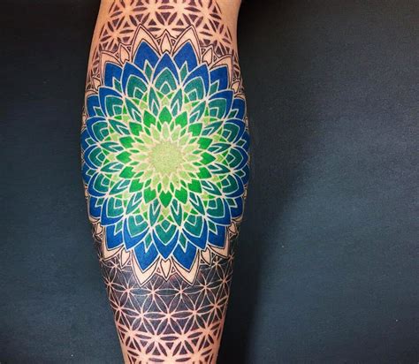 Color mandala tattoo by Brian Geckle | Photo 22147