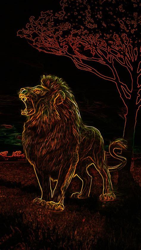 Neon Lion Wallpapers - Wallpaper Cave