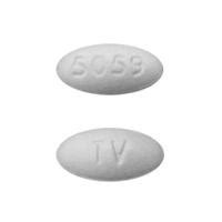 TV 5059 Pill White Oval 12mm - Pill Identifier