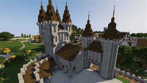 How To Build A Castle Minecraft Tutorial | Medieval Castle Part 3 ...